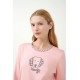 Βαμβακερή Πυτζάμα με Μανσέτες PINK PEACH (21493-PINK PEACH) Βαμβακερή Πυτζάμα με Μανσέτες PINK PEACH (21493-PINK PEACH)