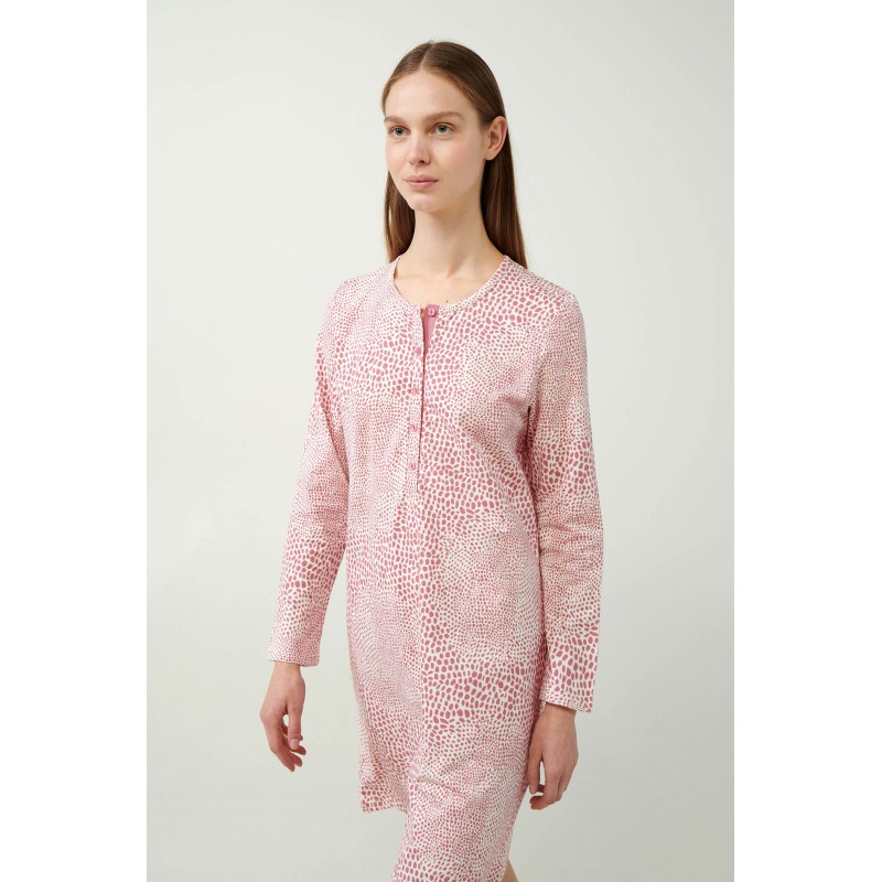 Λεοπάρ Νυχτικό Φούτερ με Πατιλέτα ROSE ELEGANCE (21391-ROSE ELEGANCE)