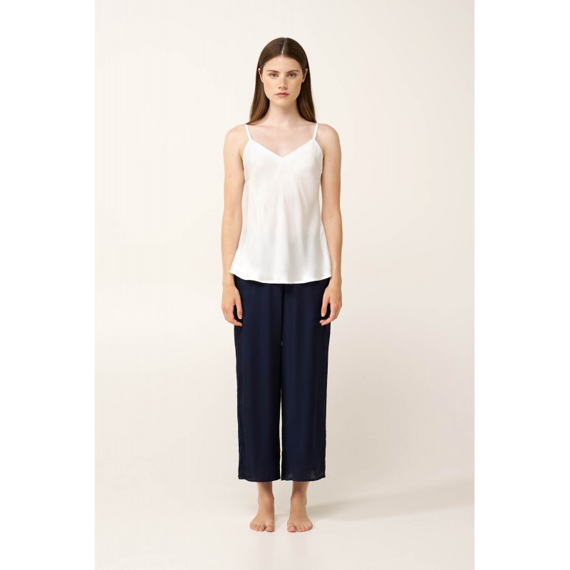 Γυναικείο Σατέν Φανελάκι με Τιράντες CREAM (24178-CREAM)