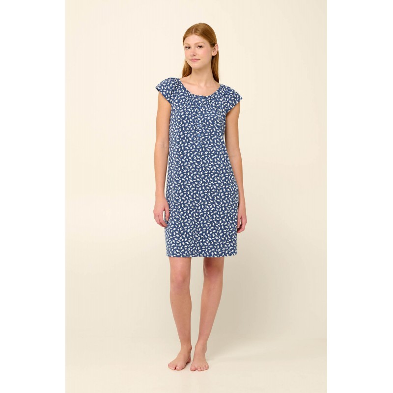 Καλοκαιρινό Νυχτικό Micromodal με Σούρες BLUE RAF (22053-BLUE RAF) Καλοκαιρινό Νυχτικό Micromodal με Σούρες BLUE RAF (22053-BLUE RAF)