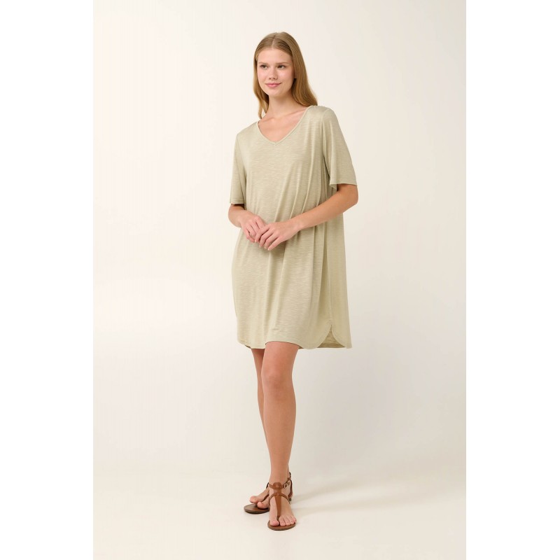 Καλοκαιρινό Φόρεμα από Viscose Flama BEIGE SPRAY (22886-BEIGE SPRAY) Καλοκαιρινό Φόρεμα από Viscose Flama BEIGE SPRAY (22886-BEIGE SPRAY)