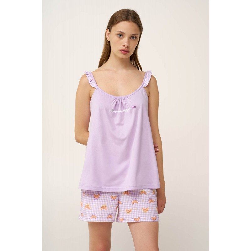 Βαμβακερό Baby Doll με Τιράντες LILLA PASTEL (24314-LILLA PASTEL) Βαμβακερό Baby Doll με Τιράντες LILLA PASTEL (24314-LILLA PASTEL)