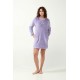 Νυχτικό Fleece με Τσέπες LAVENDER SWEET (21305-LAVENDER SWEET)