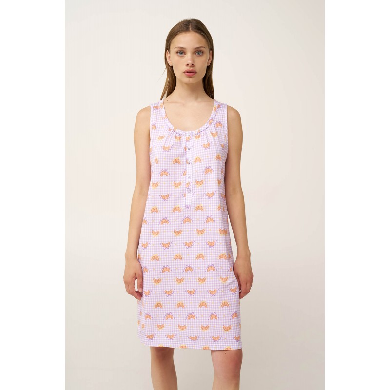 Βαμβακερό Νυχτικό με Πατιλέτα LILLA PASTEL (24312-LILLA PASTEL) Βαμβακερό Νυχτικό με Πατιλέτα LILLA PASTEL (24312-LILLA PASTEL)