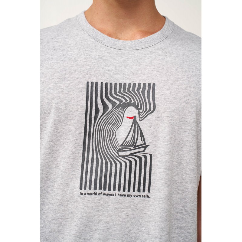 Ανδρική Καλοκαιρινή Πυτζάμα με Καραβάκι LIGHT GRAY MELANGE (24673-LIGHT GRAY MELANGE) Ανδρική Καλοκαιρινή Πυτζάμα με Καραβάκι LIGHT GRAY MELANGE (24673-LIGHT GRAY MELANGE)