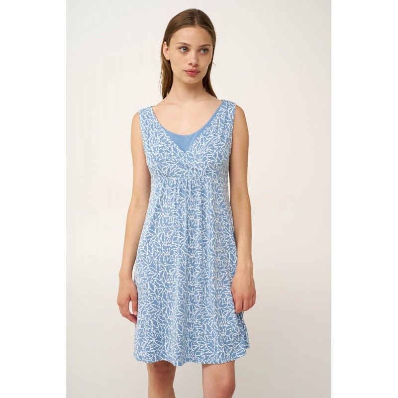 Micromodal Νυχτικό Εγκυμοσύνης και Θηλασμού BLUE RAIN (24094-BLUE RAIN)