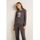Γυναικεία Φούτερ Πυτζάμα με Μανσέτες GRAY MAUVE (23988-GRAY MAUVE) Γυναικεία Φούτερ Πυτζάμα με Μανσέτες GRAY MAUVE (23988-GRAY MAUVE)