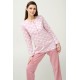 Γυναικεία Φούτερ Πυτζάμα με Πατιλέτα ROSE ELEGANCE (23233-ROSE ELEGANCE) Γυναικεία Φούτερ Πυτζάμα με Πατιλέτα ROSE ELEGANCE (23233-ROSE ELEGANCE)