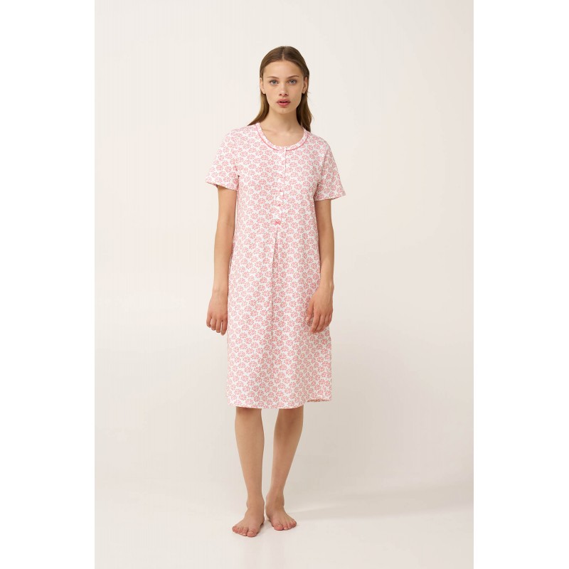 Βαμβακερό Νυχτικό με Πατιλέτα PINK GLOW (24326-PINK GLOW) Βαμβακερό Νυχτικό με Πατιλέτα PINK GLOW (24326-PINK GLOW)