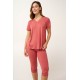 Γυναικεία Πυτζάμα Micromodal με Σούρες PINK CEDAR (24036-PINK CEDAR) Γυναικεία Πυτζάμα Micromodal με Σούρες PINK CEDAR (24036-PINK CEDAR)