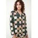 Κουμπωτή Πυτζάμα με Patchwork Μοτίβο GREEN TIMBER (21081-GREEN TIMBER) Κουμπωτή Πυτζάμα με Patchwork Μοτίβο GREEN TIMBER (21081-GREEN TIMBER)