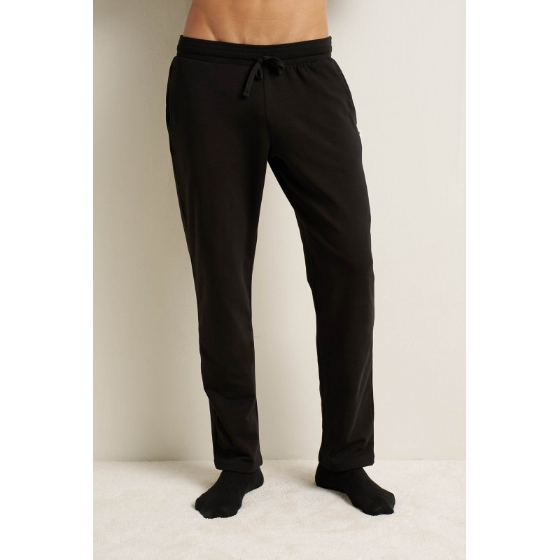 Ανδρικό Βαμβακερό Φούτερ Παντελόνι BLACK (25184-BLACK)