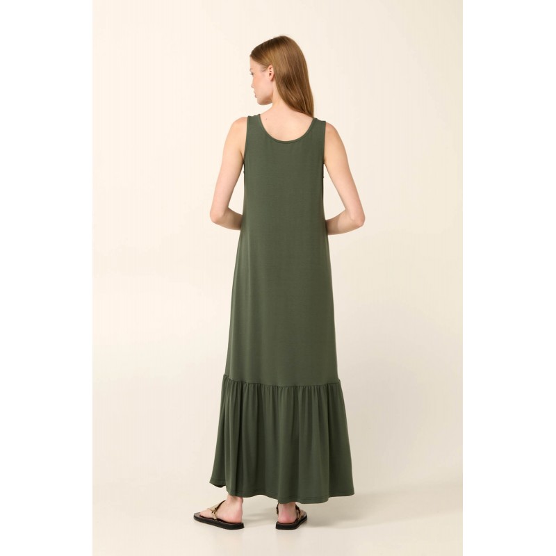 Μονόχρωμο Μακρύ Καλοκαιρινό Φόρεμα GREEN IVY (22512-GREEN IVY) Μονόχρωμο Μακρύ Καλοκαιρινό Φόρεμα GREEN IVY (22512-GREEN IVY)