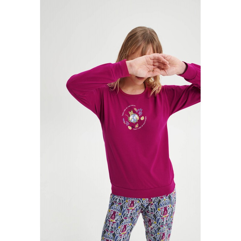 Πυτζάμα με Μακρύ Μανίκι FUCHSIA BERRY (19422-FUCHSIA BERRY) Πυτζάμα με Μακρύ Μανίκι FUCHSIA BERRY (19422-FUCHSIA BERRY)