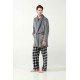 Μονόχρωμη Σταυρωτή Fleece Ρόμπα GRAY (21708-GRAY) Μονόχρωμη Σταυρωτή Fleece Ρόμπα GRAY (21708-GRAY)