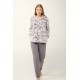 Κοντή Fleece Ρόμπα με Φερμουάρ LIGHT GRAY (21457-LIGHT GRAY)