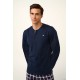 Βαμβακερή Ανδρική Πυτζάμα με Πατιλέτα BLUE (23905-BLUE) Βαμβακερή Ανδρική Πυτζάμα με Πατιλέτα BLUE (23905-BLUE)