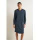 Ανδρικό Βαμβακερό Νυχτικό με V BLUE (25652-BLUE) Ανδρικό Βαμβακερό Νυχτικό με V BLUE (25652-BLUE)