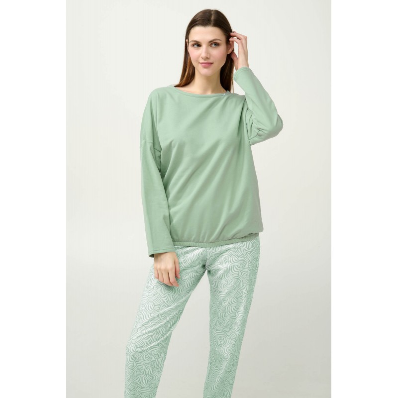 Γυναικεία Φούτερ Πυτζάμα με Μανσέτες GREEN FROSTY (23263-GREEN FROSTY) Γυναικεία Φούτερ Πυτζάμα με Μανσέτες GREEN FROSTY (23263-GREEN FROSTY)