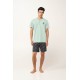 Ανδρική Βαμβακερή Πυτζάμα με Πατιλέτα GREEN SURF (24693-GREEN SURF) Ανδρική Βαμβακερή Πυτζάμα με Πατιλέτα GREEN SURF (24693-GREEN SURF)