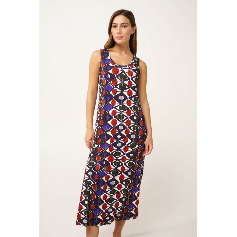 Καλοκαιρινό Maxi Φόρεμα Viscose BLUE (24917-BLUE)