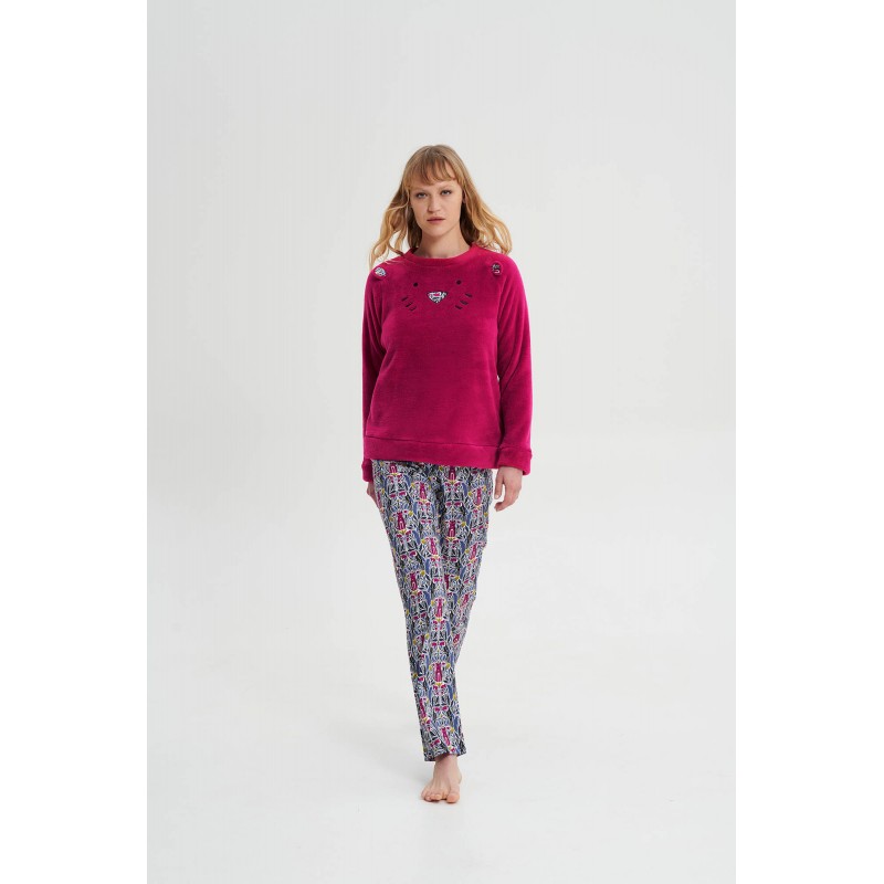 Πυτζάμα με Μακρύ Μανίκι FUCHSIA BERRY (19424-FUCHSIA BERRY) Πυτζάμα με Μακρύ Μανίκι FUCHSIA BERRY (19424-FUCHSIA BERRY)