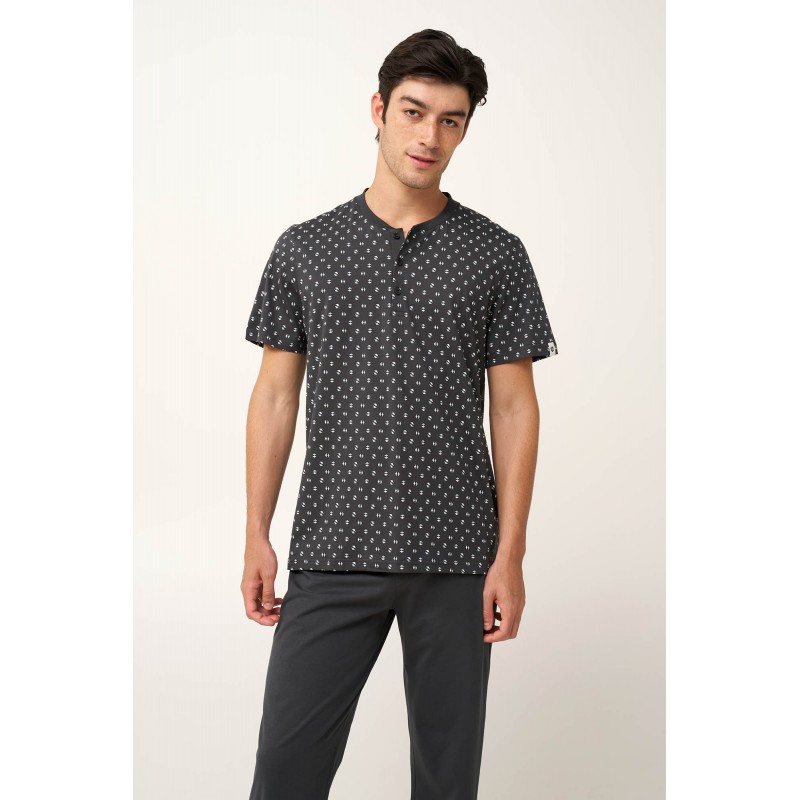 Ανδρικό Βαμβακερό Σετ 3 Τεμαχίων DARK GRAY (24682-DARK GRAY) Ανδρικό Βαμβακερό Σετ 3 Τεμαχίων DARK GRAY (24682-DARK GRAY)