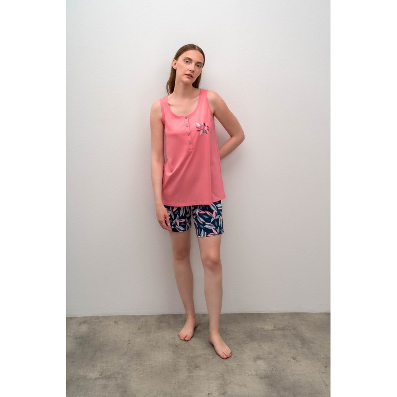 Αμάνικη πυτζάμα με Πατιλέτα PINK ICE (16036-PINK ICE) Αμάνικη πυτζάμα με Πατιλέτα PINK ICE (16036-PINK ICE)