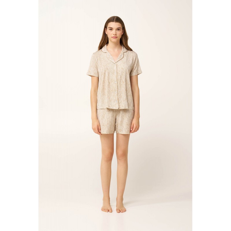 Γυναικεία Κουμπωτή Πυτζάμα Micromodal BEIGE TAUPE (24014-BEIGE TAUPE) Γυναικεία Κουμπωτή Πυτζάμα Micromodal BEIGE TAUPE (24014-BEIGE TAUPE)