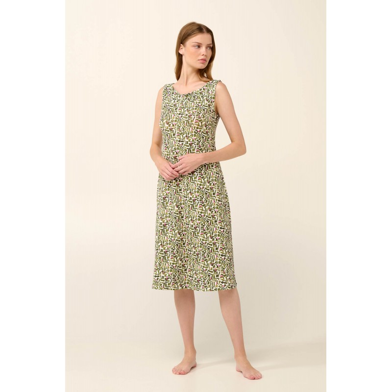 Αμάνικο Καλοκαιρινό Νυχτικό Micromodal GREEN IVY (22036-GREEN IVY) Αμάνικο Καλοκαιρινό Νυχτικό Micromodal GREEN IVY (22036-GREEN IVY)
