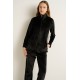 Γυναικείο Velvet Lounge Σετ με Φερμουάρ BLACK (25190-BLACK) Γυναικείο Velvet Lounge Σετ με Φερμουάρ BLACK (25190-BLACK)