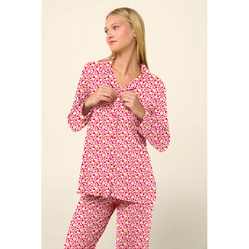 ΠΥΖΑΜΑ 100pct ΒΑΜΒΑΚΙ PINK BLOSSOM (23972-PINK BLOSSOM) ΠΥΖΑΜΑ 100pct ΒΑΜΒΑΚΙ PINK BLOSSOM (23972-PINK BLOSSOM)