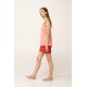 Βαμβακερό Καρό Baby Doll RED AURORA (24274-RED AURORA) Βαμβακερό Καρό Baby Doll RED AURORA (24274-RED AURORA)