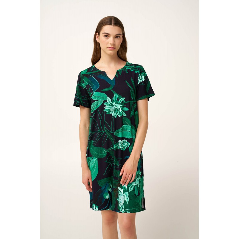 Botanical Καλοκαιρινό Φόρεμα Viscose BLUE (24472-BLUE)