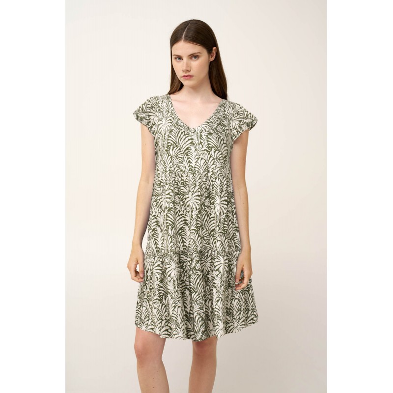 Καλοκαιρινό Jungle Φόρεμα από Ποπλίνα GREEN IVY (24444-GREEN IVY)