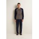 Ανδρική Velvet Πυτζάμα με Ρίγες BLUE BLAZER (25691-BLUE BLAZER) Ανδρική Velvet Πυτζάμα με Ρίγες BLUE BLAZER (25691-BLUE BLAZER)