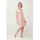 Γυναικείο Βαμβακερό Νυχτικό με Πατιλέτα PINK TAN (23312-PINK TAN)