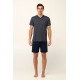 Βαμβακερή Ανδρική Πυτζάμα με Κουμπιά BLUE (22685-BLUE) Βαμβακερή Ανδρική Πυτζάμα με Κουμπιά BLUE (22685-BLUE)