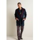 Ανδρική Σταυρωτή Fleece Ρόμπα BLUE (25618-BLUE) Ανδρική Σταυρωτή Fleece Ρόμπα BLUE (25618-BLUE)