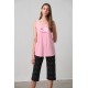 Αμάνικη Πυτζάμα με Λαιμόκοψη DARK PINK (70014-DARK PINK) Αμάνικη Πυτζάμα με Λαιμόκοψη DARK PINK (70014-DARK PINK)