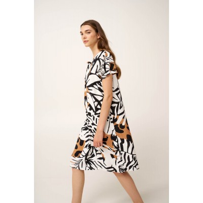 Καλοκαιρινό African Φόρεμα από Ποπλίνα BLACK (24424-BLACK)