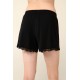 Micromodal Cheeky Σορτσάκι με Δαντέλα BLACK (22805-BLACK)