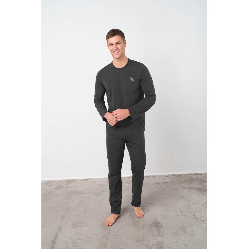 Πυτζάμα με Μακρύ Μανίκι DARK GRAY (21902-DARK GRAY)
