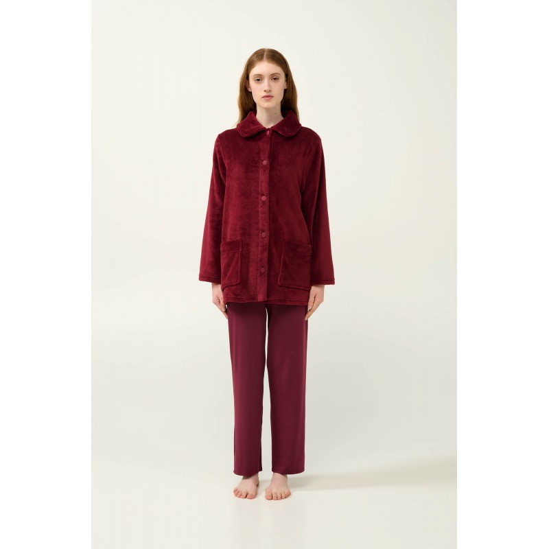 Γυναικεία Κουμπωτή Fleece Ρόμπα RED PORTO (23358-RED PORTO) Γυναικεία Κουμπωτή Fleece Ρόμπα RED PORTO (23358-RED PORTO)