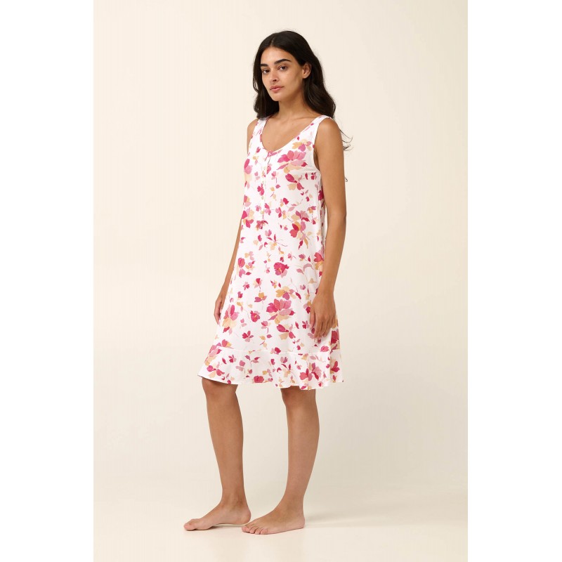Καλοκαιρινό Νυχτικό Micromodal με Πατιλέτα ROSE TAUPE (22062-ROSE TAUPE)