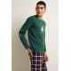 Ανδρική Matching Βαμβακερή Πυτζάμα με Μανσέτες GREEN GARDEN (25610-GREEN GARDEN) Ανδρική Matching Βαμβακερή Πυτζάμα με Μανσέτες GREEN GARDEN (25610-GREEN GARDEN)
