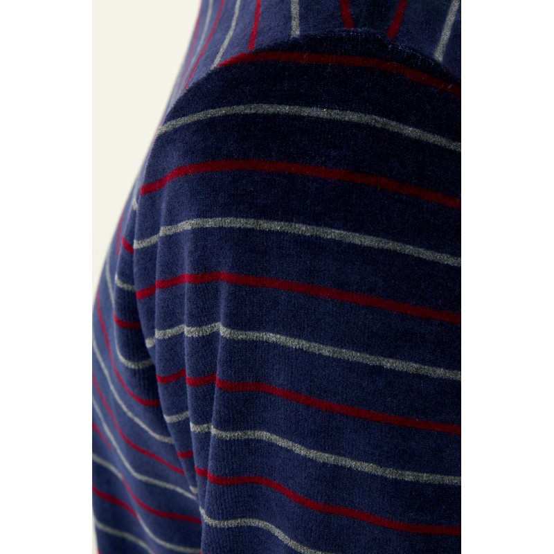 Ανδρική Velvet Πυτζάμα με Μανσέτες BLUE BLAZER (23701-BLUE BLAZER) Ανδρική Velvet Πυτζάμα με Μανσέτες BLUE BLAZER (23701-BLUE BLAZER)