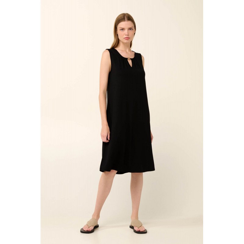 Μονόχρωμο Αμάνικο Καλοκαιρινό Φόρεμα BLACK (22513-BLACK) Μονόχρωμο Αμάνικο Καλοκαιρινό Φόρεμα BLACK (22513-BLACK)