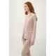 Γυναικεία Κουμπωτή Πυτζάμα Micromodal BEIGE PEACH (23072-BEIGE PEACH)