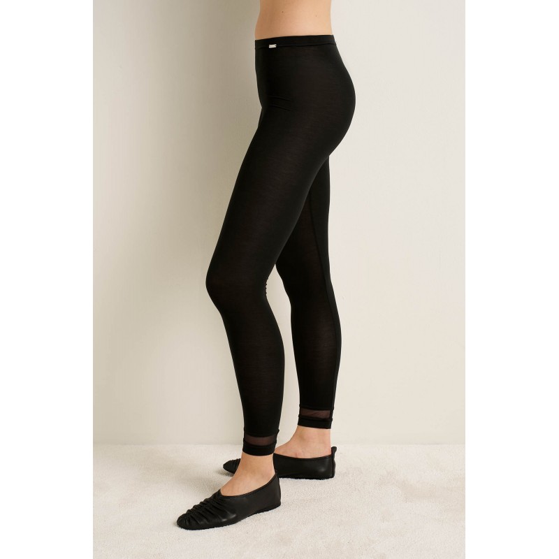 Μονόχρωμο Γυναικείο Κολάν Micromodal BLACK (25158-BLACK)